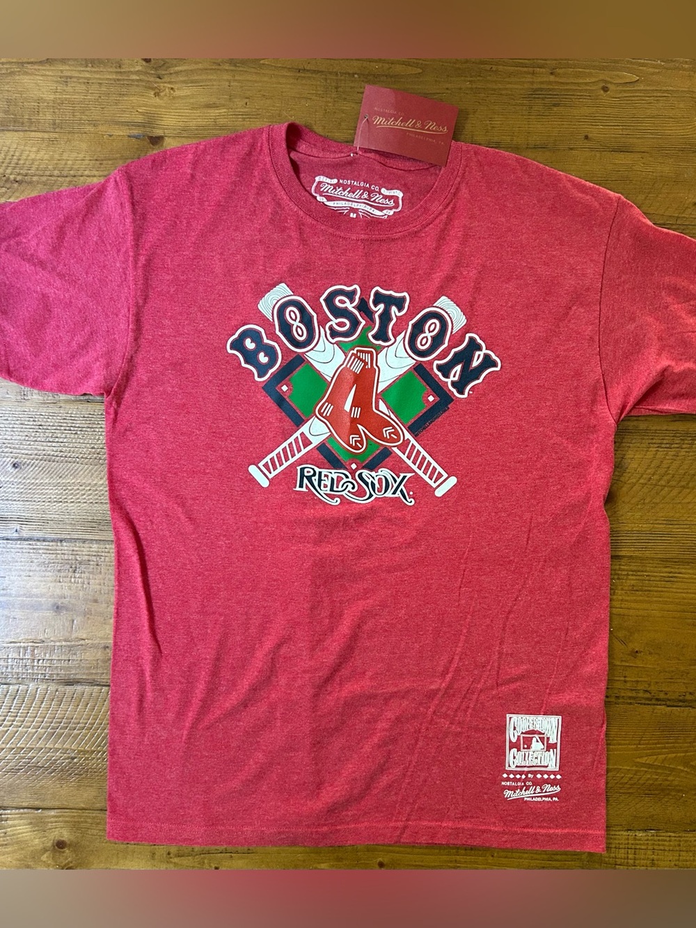 Mitchell & Ness Boston Red Sox Red Short-Sleeve Tee -NWT